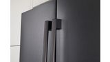 Bosch black stainless steel refrigerator doors