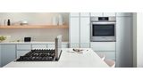 Bosch kitchen with wall oven and gas cooktop