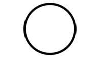 Symbool voor stomen: lege cirkel.