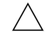 Símbolo de triángulo para la lejía.
