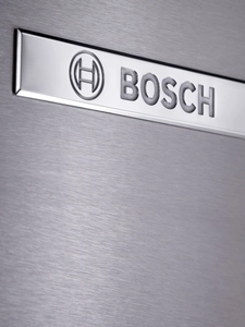 Bosch label on the fridge