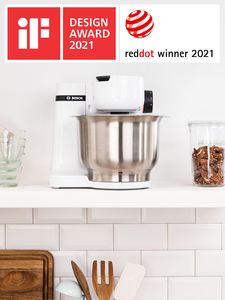 A Bosch MUM stand mixer that's won the iF and Red Dot design awards.