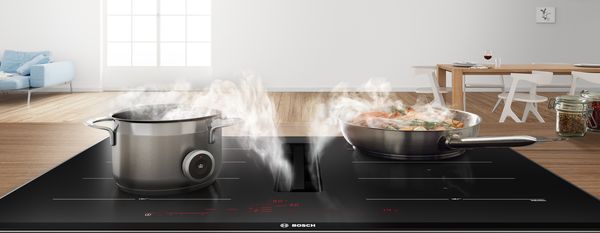 For some, it’s a cooktop that also ventilates perfectly. For others, it’s a hood that also cooks perfectly. 