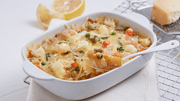 Baked seafood rice