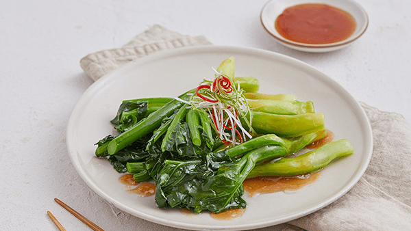 Chinese broccoli with oyster sauce 