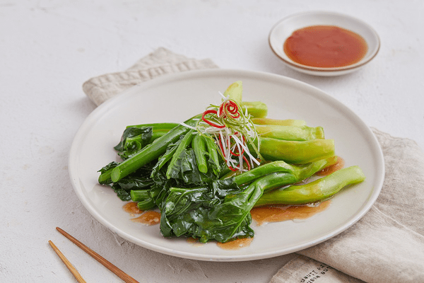 Chinese broccoli with oyster sauce