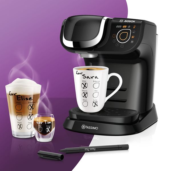 Tasssimo Machine with coffees 