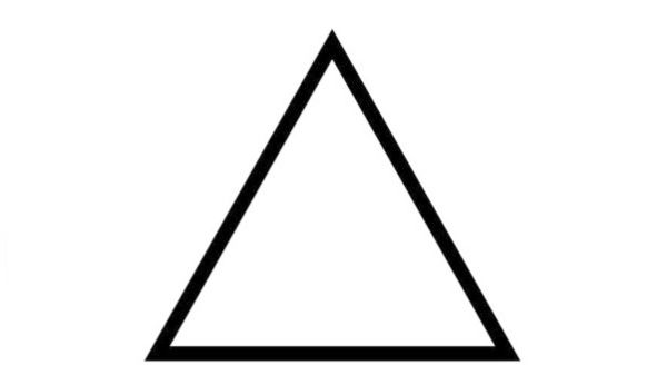 Simbolo del triangolo per il candeggio