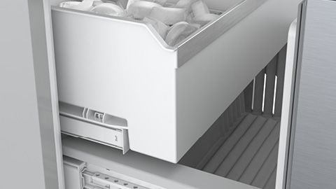 Bosch organized 2 tier freezer drawers