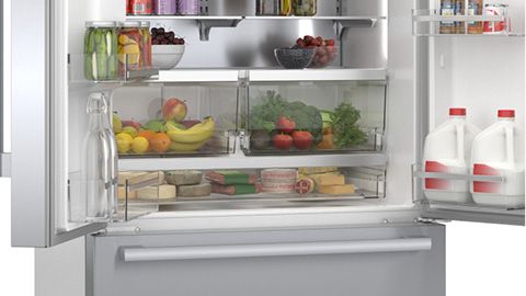 Bosch refrigerator with full width chiller drawers