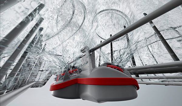 Oppvaskmaskiner fra Bosch har kurver som gir maksimal fleksibilitet og beskyttelse av dine kjørler