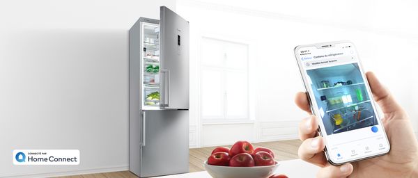 Home Connect de Bosch : réfrigérateurs connectés. 