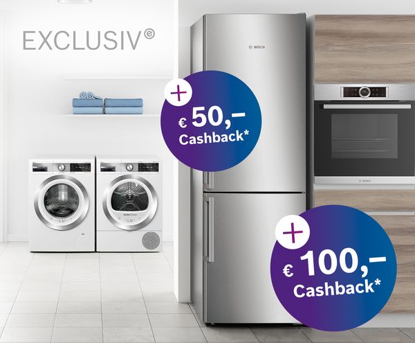Jetzt Cashback für EXCLUSIV Hausgeräte