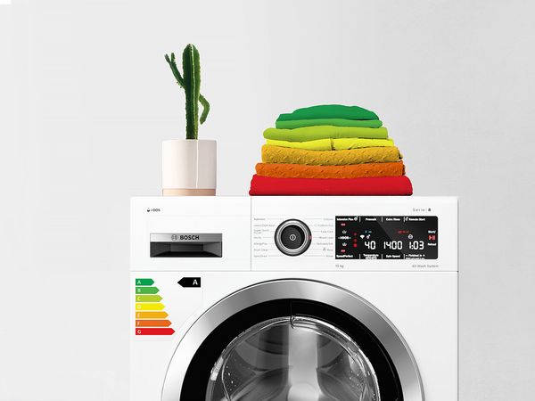 Energielabel voor wasmachines met i-DOS voor het automatisch doseren van het wasmiddel