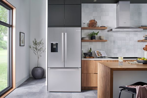 Bosch refrigerator doors opened