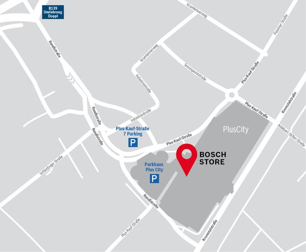 Bosch Store Anfahrtsplan