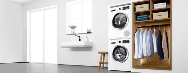 S prostorom varčni pralni in sušilni aparati Bosch vam lahko prihranijo energijo in čas.