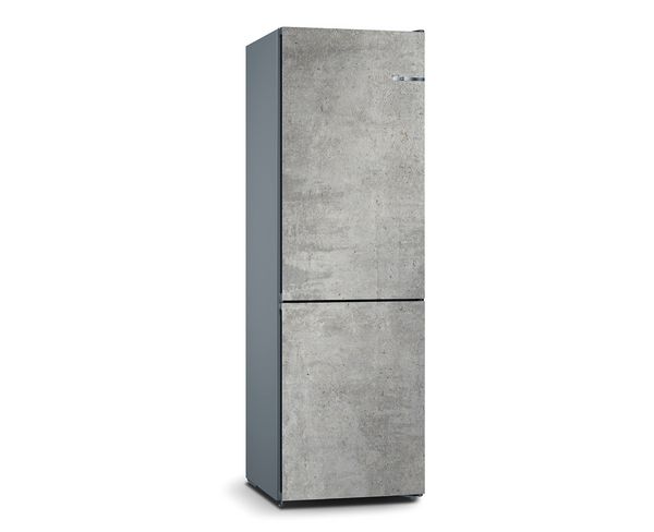 Réfrigérateur-congélateur Vario Style de Bosch, look béton.