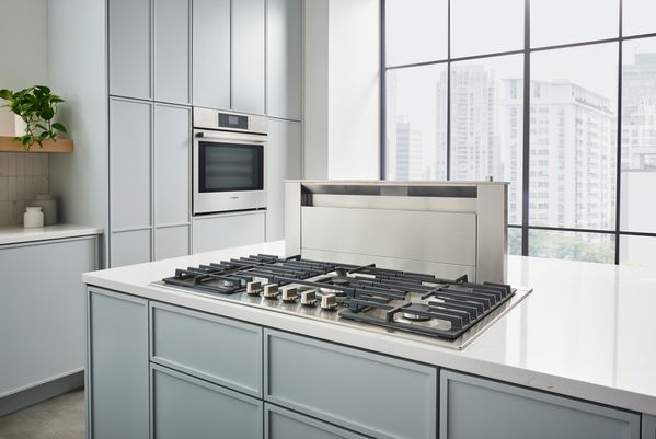 Bosch cooktop with downdraft ventilation