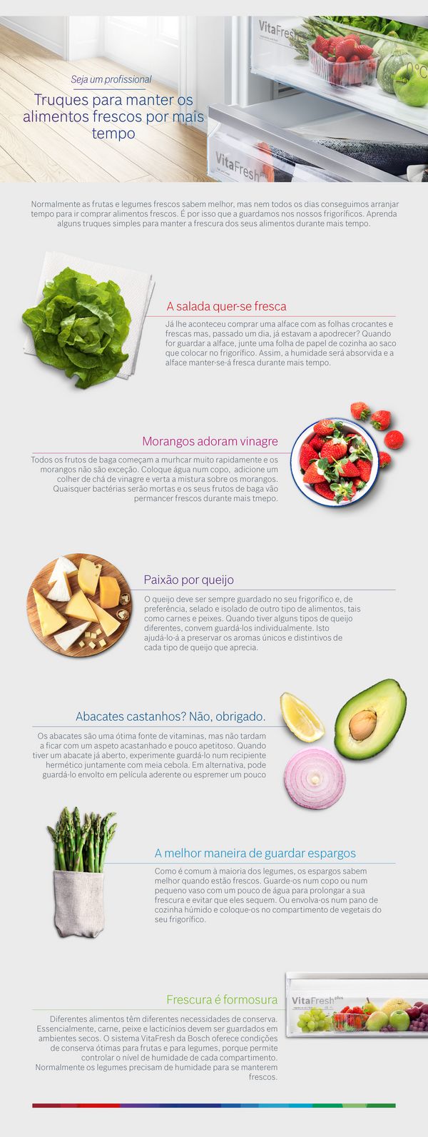 Truques para manter os seus alimentos frescos por mais tempo