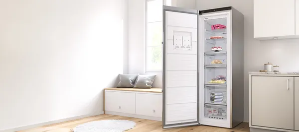 Interior of a Bosch freezer with NoFrost system