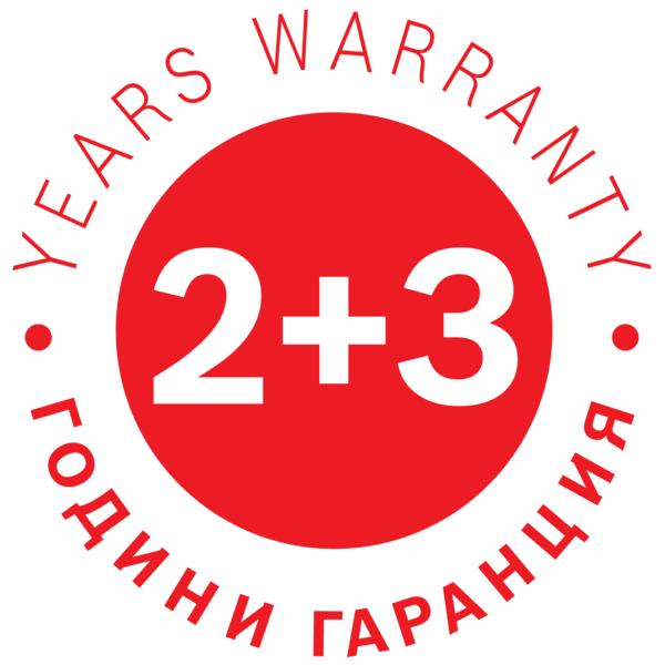 Лого 2+3 години гаранция на уреди за готвене с марка Bosch