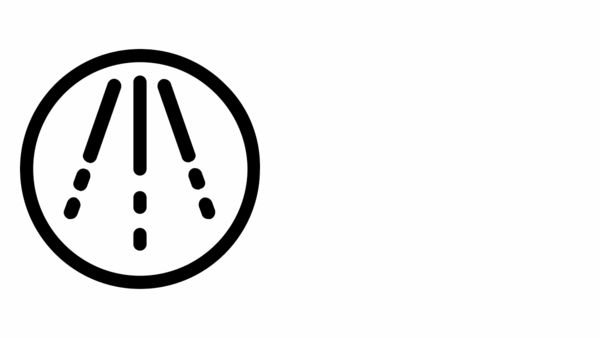 Symbol ikony s významem automatického čištění.