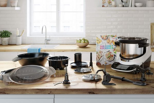 I 7 utensili da cucina sono inclusi nella fornitura del Cookit di Bosch.