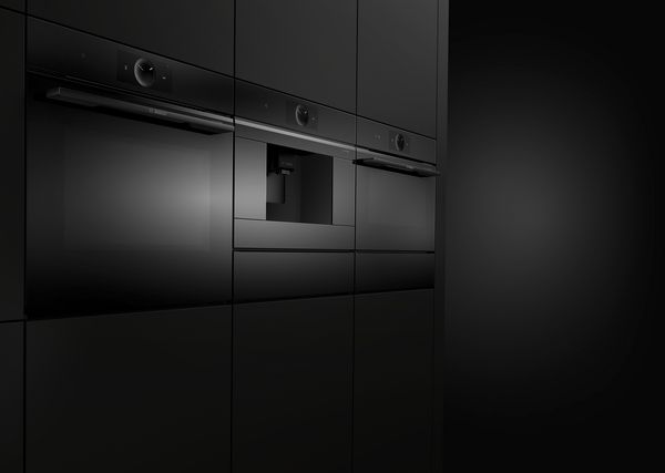 carbon black - modern beépített konyha, Bosch accent line