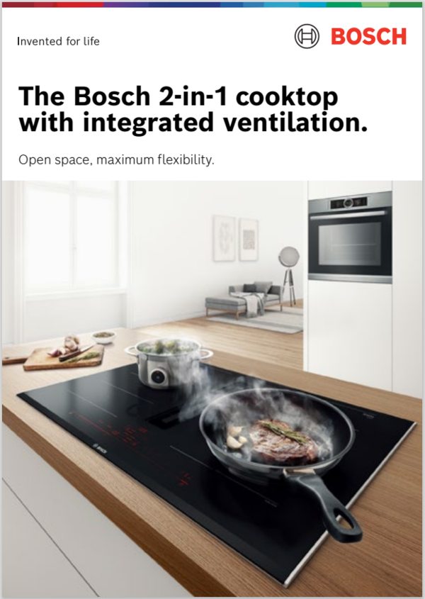 Bosch 2-in-1 Venting Cooktop