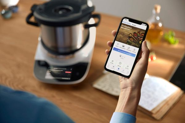 Una ricetta aperta nell’app Home Connect su smartphone.  