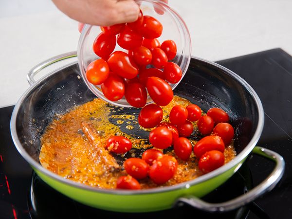 Add cherry tomatoes