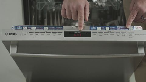 Bosch Dishwasher control panel