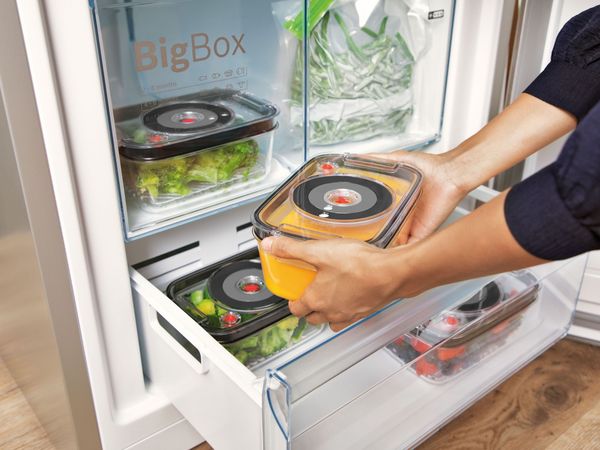 Bosch Electroménager – aliment chaud au frigo