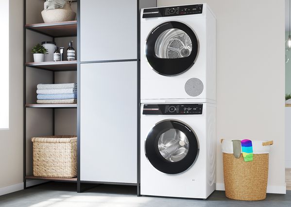 stackable washing machine and tumble dryer