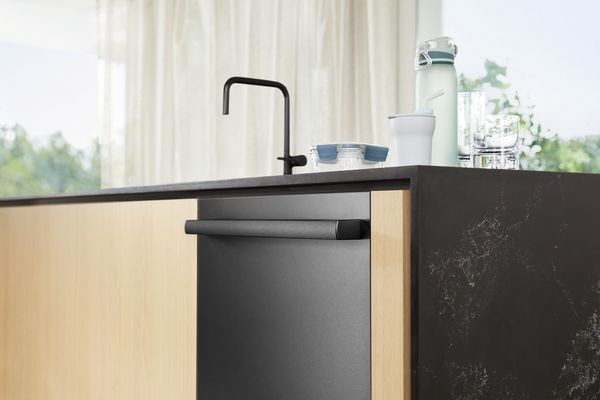 Bosch black and black stainless dishwashers
