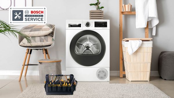Bosch washing machine with genuine service label