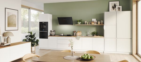 Bosch appliances in an open plan kitchen