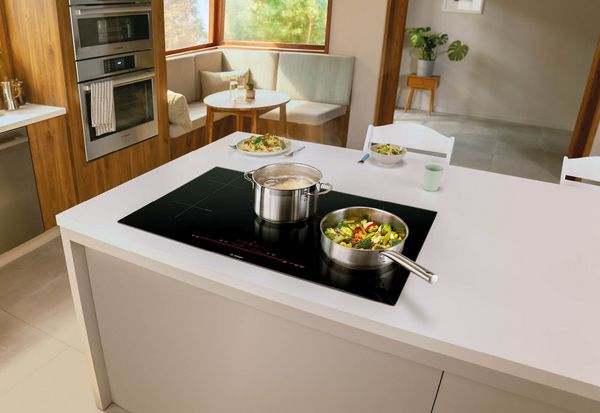 Bosch induction cooktop cooking fod