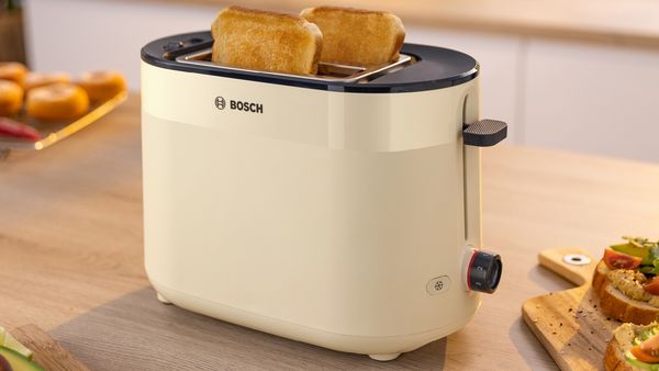 Toast popped in toaster