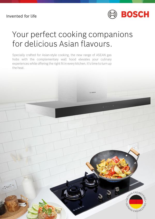 Bosch Asian hob and hood document cover image