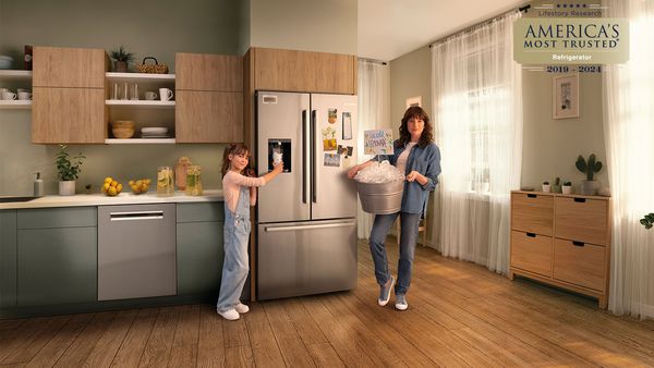 Bosch refrigerator with the fastest ice maker