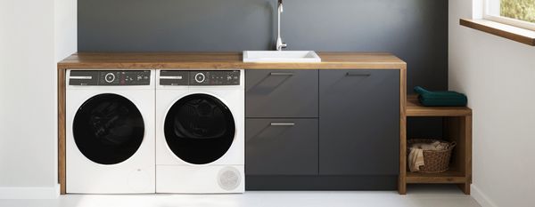 Bosch Laundry machines in room