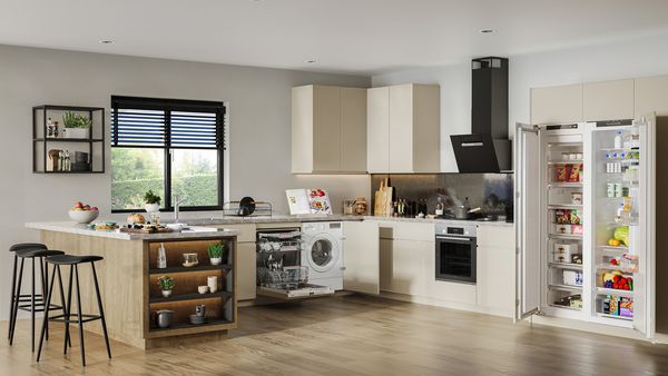 Kitchen with numerous built in appliances