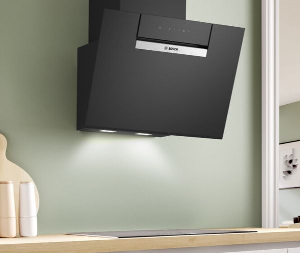 Freestanding Extractor Hood in pink kitchen design