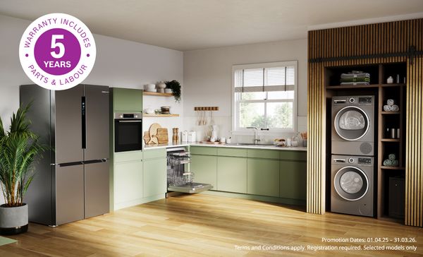 Bosch Washing Machines with 5 Year Warranty and Service