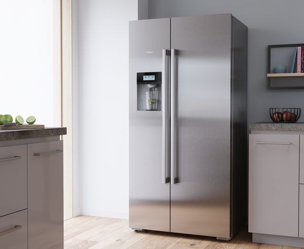 American style fridge freezer in kitchen