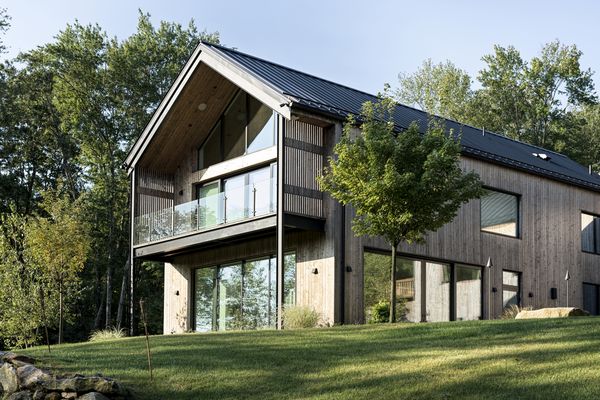 An exterior shot of Sam Fertik's home.