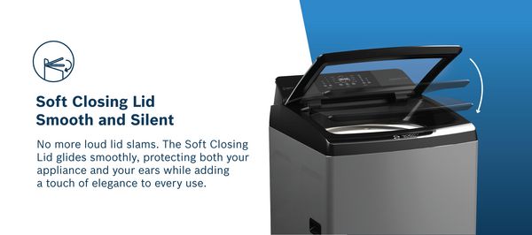 Soft closing lid smooth and silent