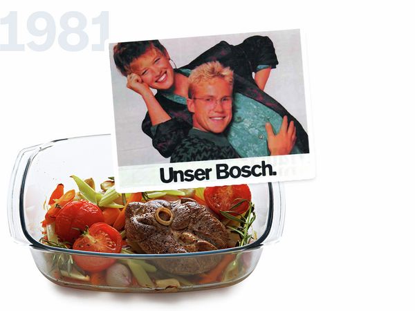 Collage of Bosch advertisements from 1981